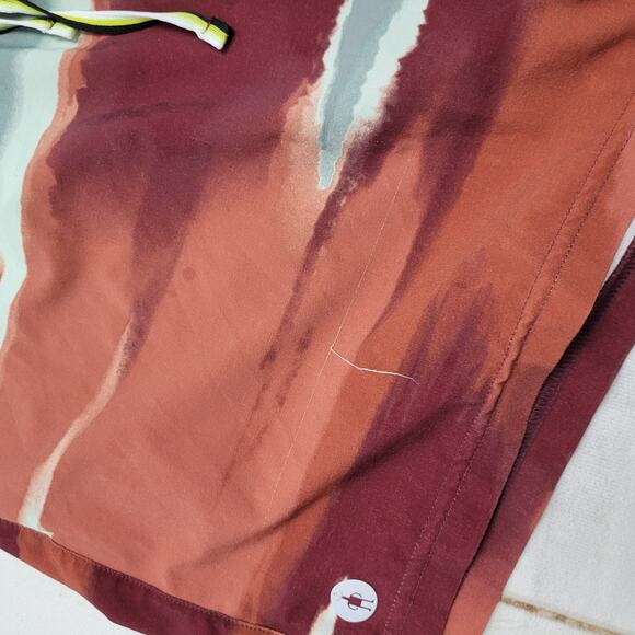 Smartwool active lined 8" shorts pockets printed horizon - Picture 3 of 10